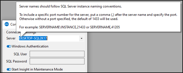 SQL Agent Insights:Documentation:Connecting to an Instance - SQL Agent ...